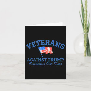 Cartão Veteranos Contra Trump Constituição Sobre Os Reis 