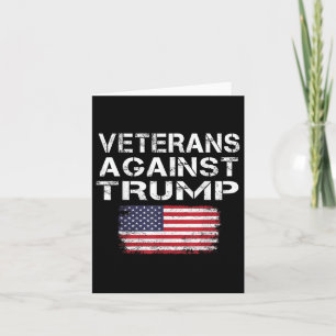 Cartão Veteranos Contra Trump Tee - Vetes Militares Contr