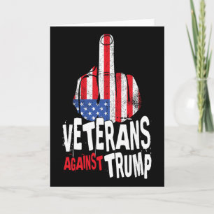 Cartão Veteranos Contra Trump Veteranos Militares Anti Tr