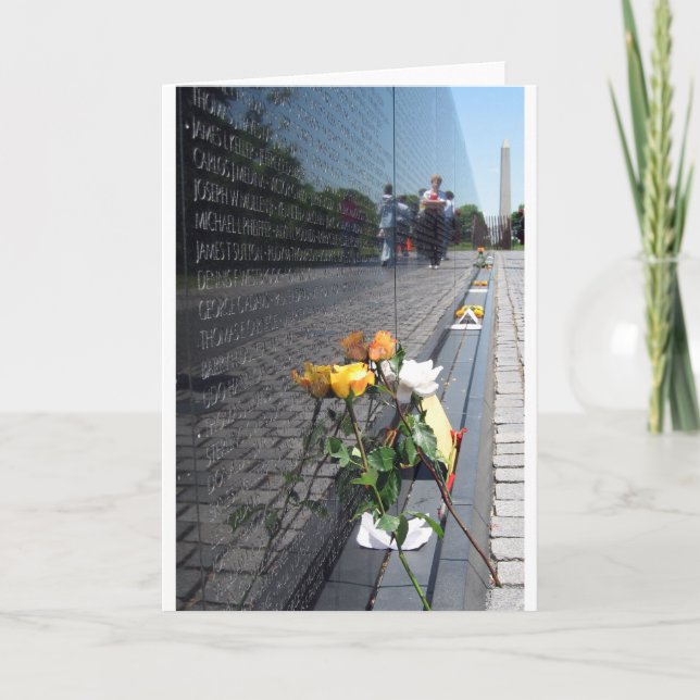 Cartão veteranos de Vietnam memoráveis (Frente)