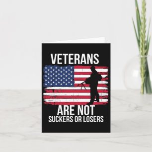 Cartão Veteranos Não São Suckers Ou Perdedores.