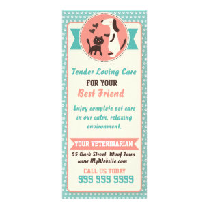 Cartão veterinário da cremalheira - Personalizab