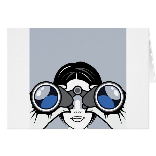 Cartão Vetor dos binóculos (Frente Horizontal)