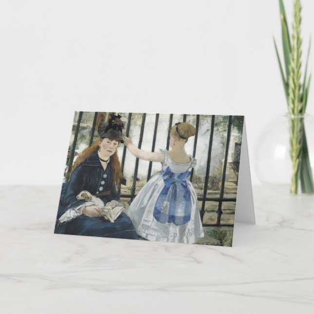 Cartão Via férrea | Édouard Manet (Frente)