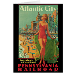 Cartão Viagem Antiga, Cidade Atlântica Resort Praia Loira