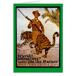 Cartão Viagem? Aventura? Junte-se aos fuzileiros navais!