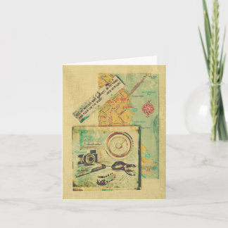 Cartão Viagem da Costa Oeste com a citação de Jack Keroua