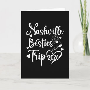 Cartão Viagem das Melhores Amigas de Nashville 2026 Féria