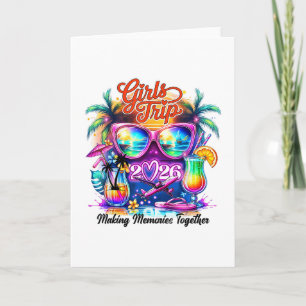 Cartão Viagem das Meninas 2026 Fazendo Memórias Juntas Fé