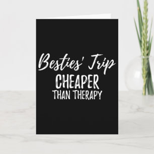 Cartão Viagem de Amigas Mais Barata Que Uma Terapia Diver