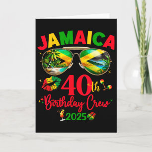 Cartão Viagem de Aniversário de 50 anos da Jamaica 2025
