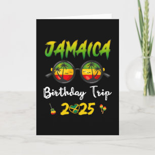 Cartão Viagem de Aniversário Jamaica 2025 Férias em Famíl