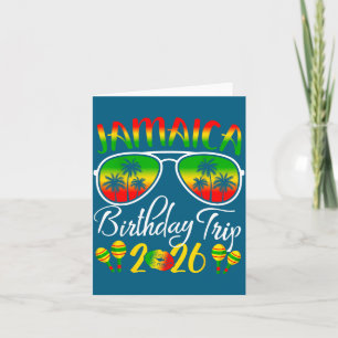 Cartão Viagem de Aniversário Jamaica Férias Verão 2026 Ro