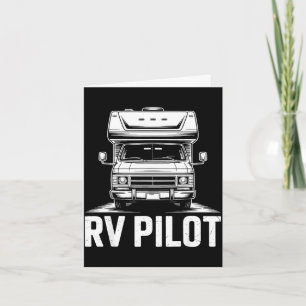 Cartão Viagem de camping de RV piloto de RV aventura