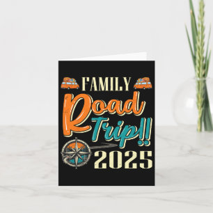 Cartão Viagem de Camping Traveling Family Road 2025