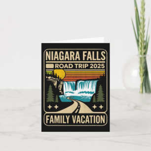 Cartão Viagem de carro para Niagara Falls 2025 Férias em