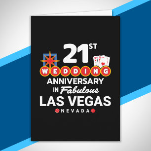 Cartão Viagem de Casal para Las Vegas de Aniversário de 2