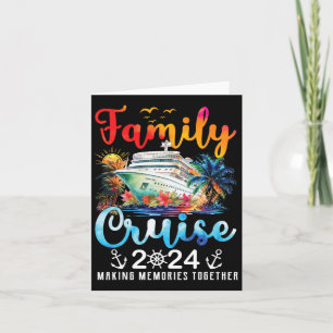 Cartão Viagem de Cruzeiro Familiar 2024 Cruzeiro Familiar
