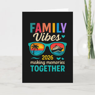 Cartão Viagem de Cruzeiro Family Vibes 2026 Criando Memór