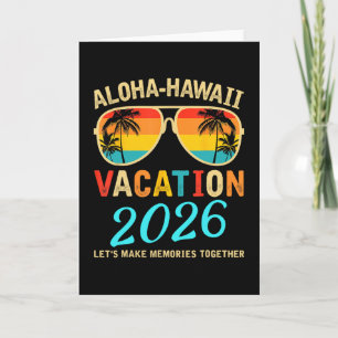 Cartão Viagem de Família Aloha Hawaii 2026 Criando Memóri