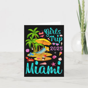 Cartão Viagem de férias de verão em Miami Beach na Flórid