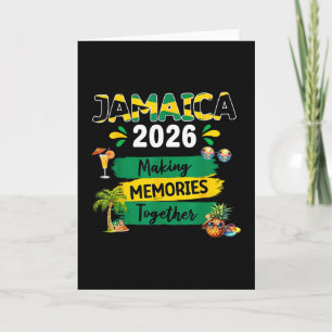 Cartão Viagem de Férias Jamaica 2026 Esquadrão Familiar C