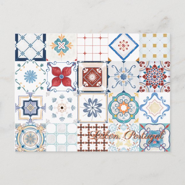 Cartão viagem de Lisboa Portugal (Frente)