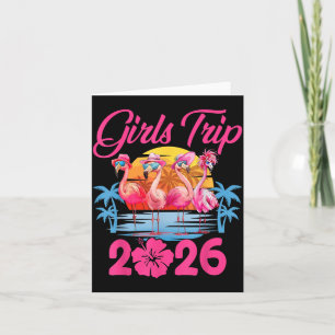 Cartão Viagem de Meninas 2026 Férias de Verão Flamingo Me