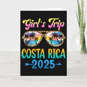Cartão Viagem de Meninas Costa Rica 2025 Férias de Verão 