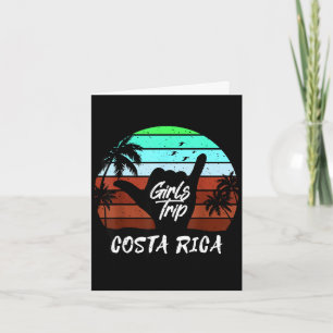 Cartão viagem de meninas da Costa Rica correspondência fé