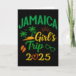 Cartão Viagem de Meninas Jamaica 2025-férias legais no Ca