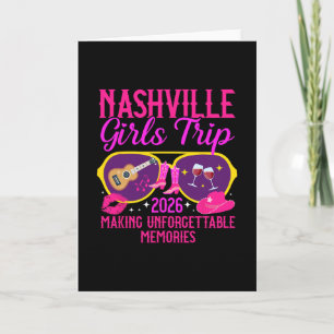 Cartão Viagem de Meninas Nashville 2026 Criando Memórias 