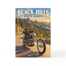 Viagem de Moto Chopper pelas Black Hills de Dakota