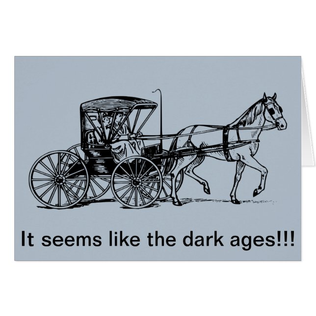 Cartão Viagem de Pandemia de Cavalo e Buggy (Frente Horizontal)