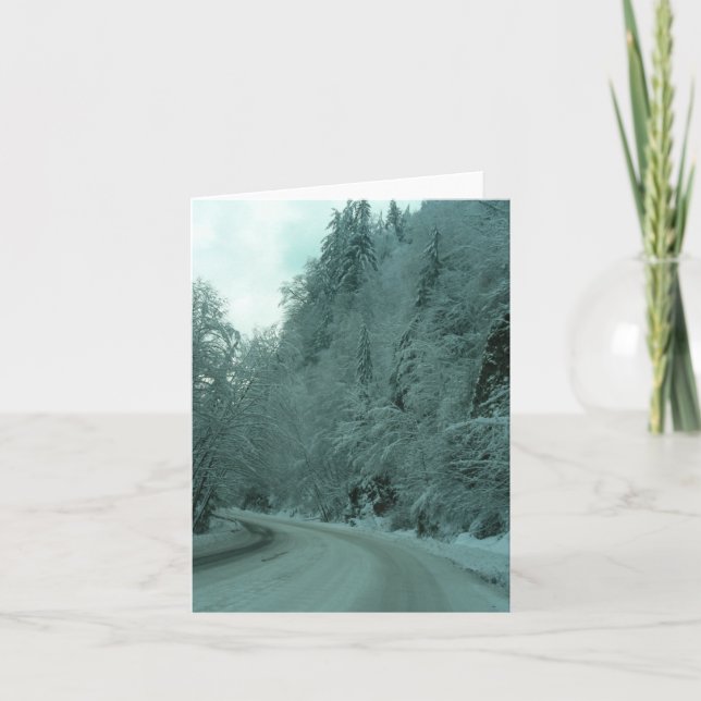 Cartão Viagem do inverno (Frente)