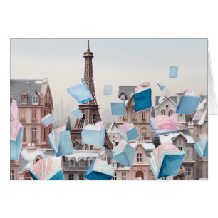 Cartão Viagem do mundo através dos livros Paris