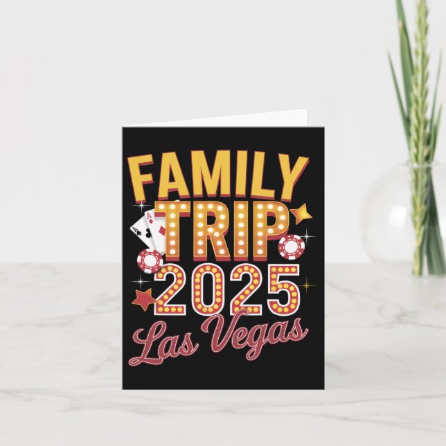 Cartão Viagem em Família 2025 Las Vegas - Viagem em Famíl (Frente)