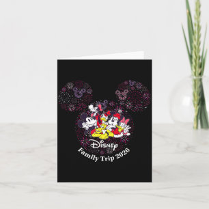 Cartão Viagem em Família com Fogos de Artifício Dia dos N