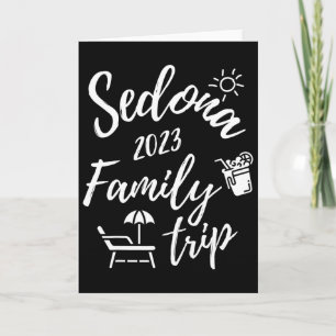 Cartão Viagem em Família Sedona Férias no Arizona Corresp