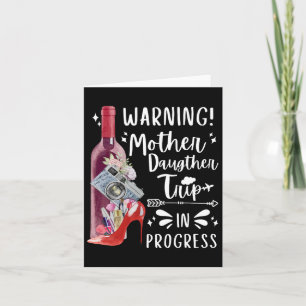 Cartão Viagem Mãe Filha 2025 Família Mamãe Combinando Vac