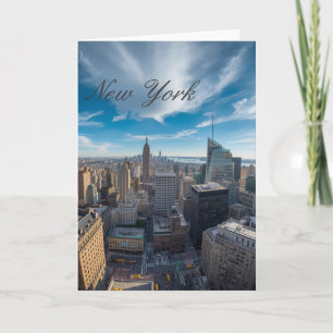 Cartão Viagem Panorâmica pela Cidade de Nova York