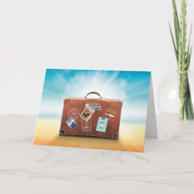 Cartão Viagem, vinheta Italia vintage (Frente)