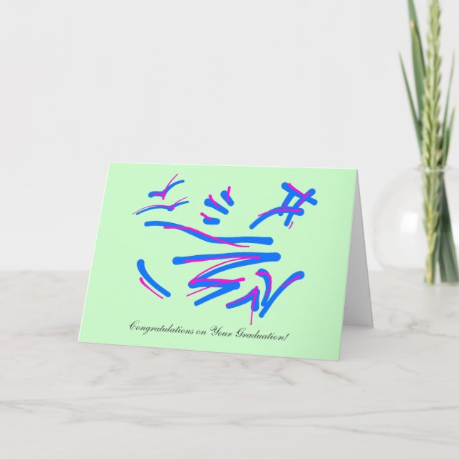 Cartão Viagens são rios, Parabéns de graduação (Frente)