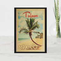 Viagens vintage da Árvore Palm de Tulum