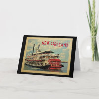 Viagens vintage de Barcos do Rio Nova Orleans Loui