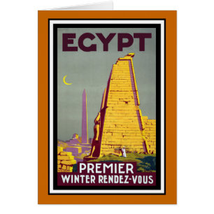 Cartão Viagens vintage de Egipto