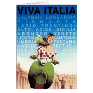 Cartão Viagens vintage Italia -