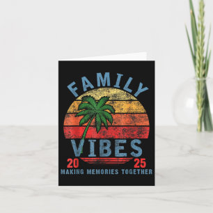 Cartão Vibes da Família 2025 Reunião de Família em Férias