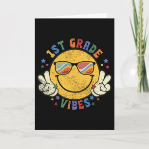 Cartão Vibrações da 1ª Série Rosto Feliz Presente Sorriso