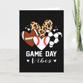 Cartão Vibrações de Dia de Jogo Engraçado Vende Futebol M